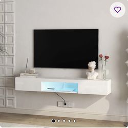 Floating TV Stand - WHITE $100 OBO