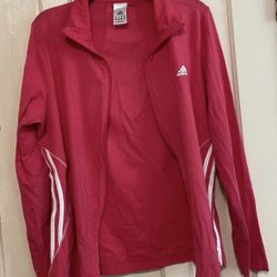 Adidas women’s track jacket size Large