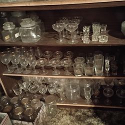 Huge Lot Of Vintage Martini Glasses Drink ware All For $15