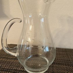 Princess House Pitcher With 3 Glasses