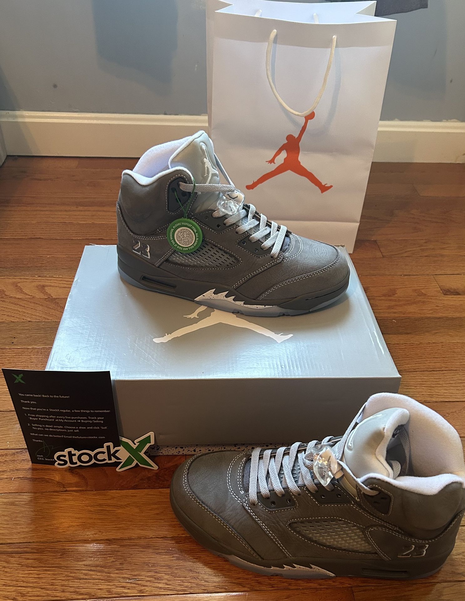 Air Jordan Retro 5 ‘Wolf Grey’ 2026 Brand New Mens Sizes 7.5 + 9.5