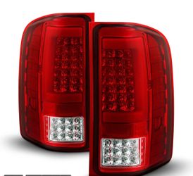 07-13 Chevy Silverado Red Full LED Tail Lights