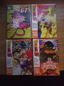 Dragonball Z GT movies collection and 1 Funko pop