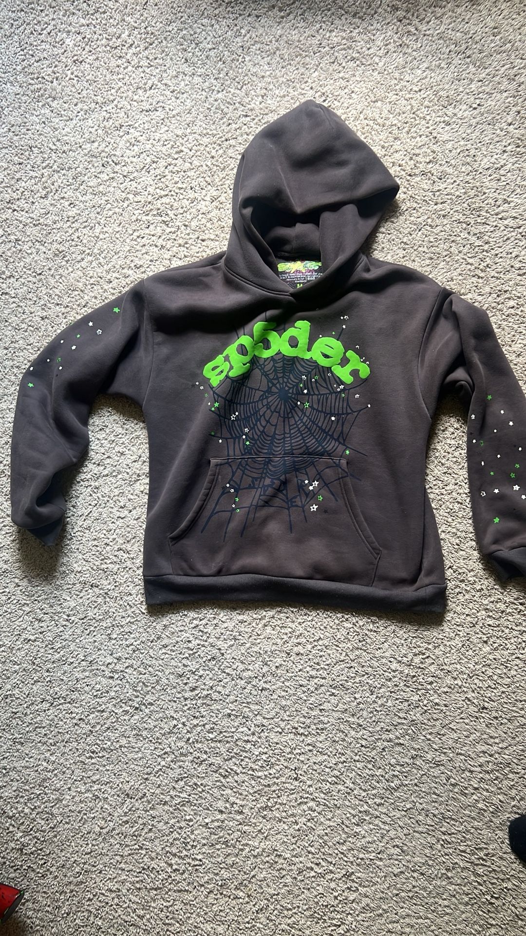 Sp5der Wait Web Hoodie ‘Slate Grey’