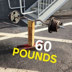 $100 Used Weight Plates 100POUNDS + used Curl Bar. Delivery fee