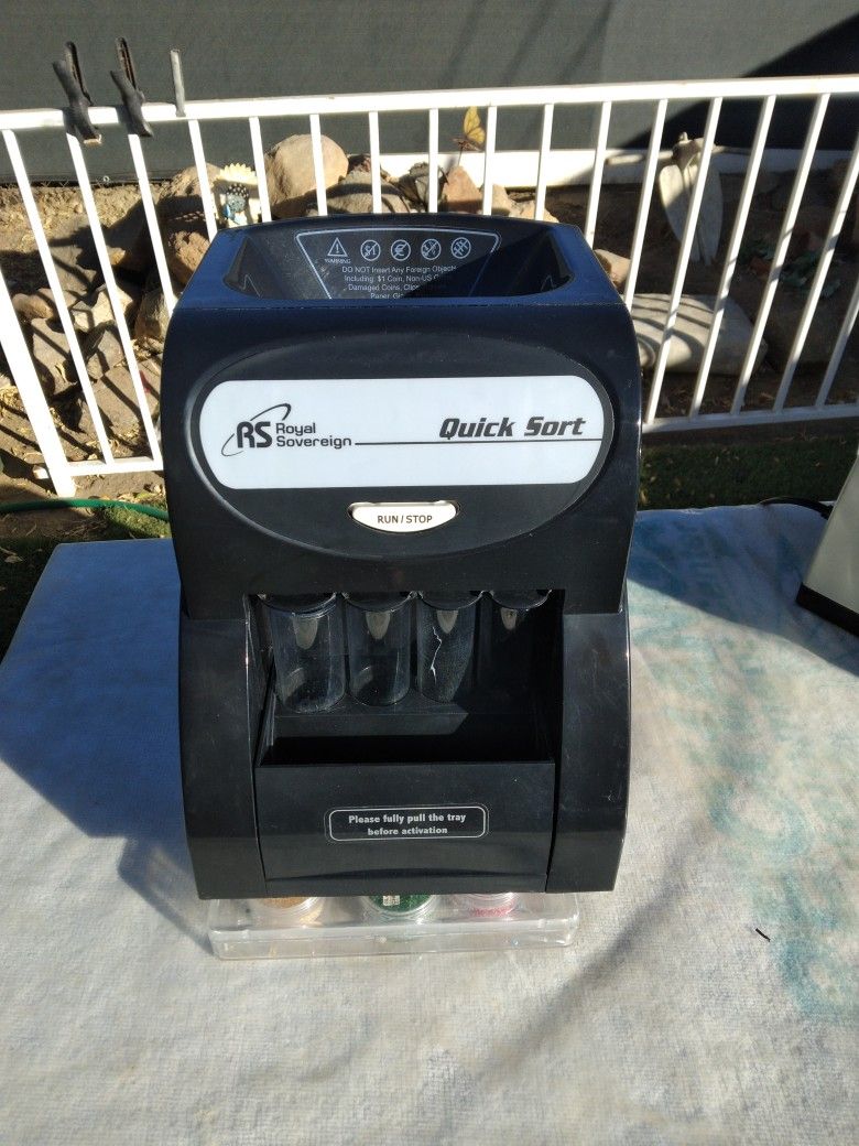 ROYAL SOVEREIGN QS-1AC 1-ROW ELECTRIC COIN SORTER