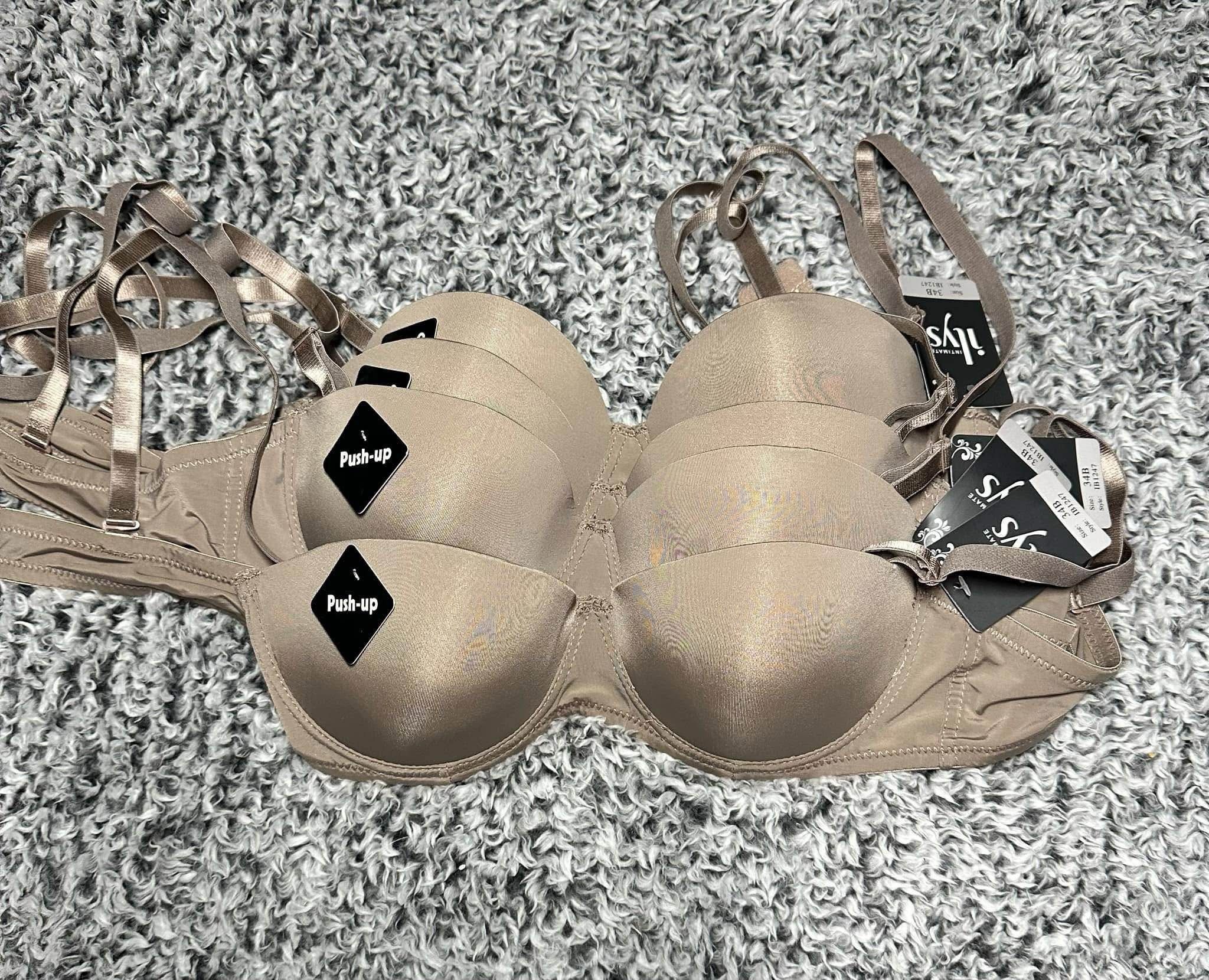 4 pack ilys Multi-Way Push-Up Bras (34B) (NEW WITH TAGS)