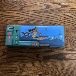 Vintage Disney Pocahontas Pop-Out Pencil Box Case School Supply Storage
