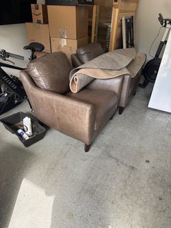 Brown Leather Chairs