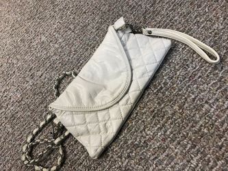 Brand new cross chest white bag/clutch