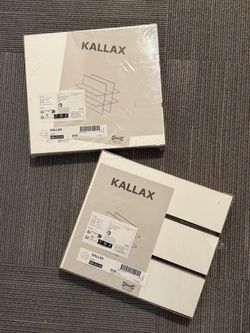 2x white IKEA Kallax grid organizer insert - NIB