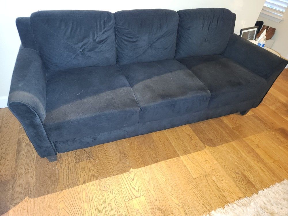 Black Velvet Couches