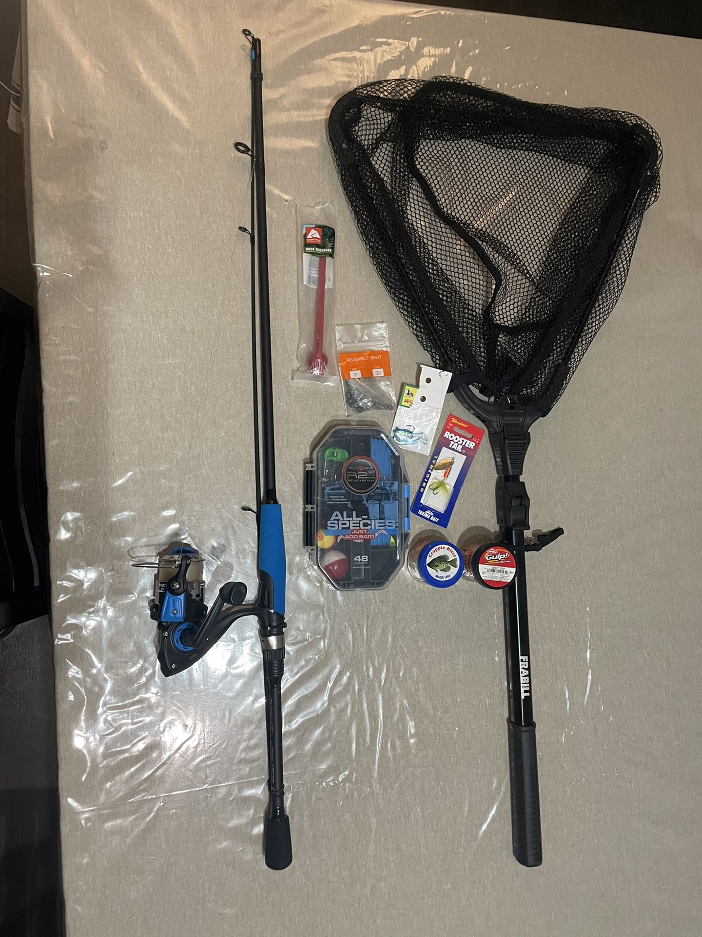 Fishing Kit + Landing net $30 obo