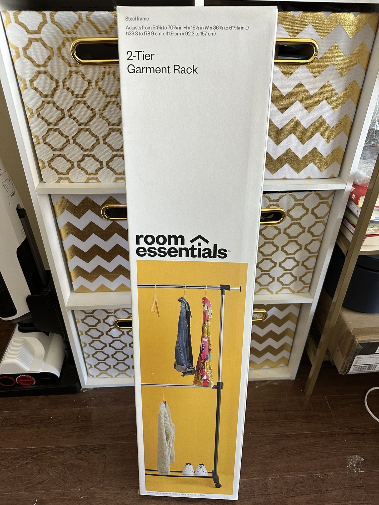 Adjustable Double Rod 2-Tier Garment Rack X3