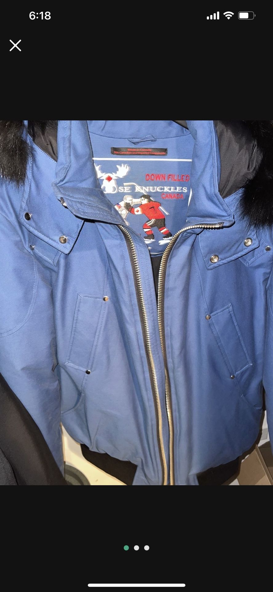 Moose Knuckles Ballistic Bomber Blue 