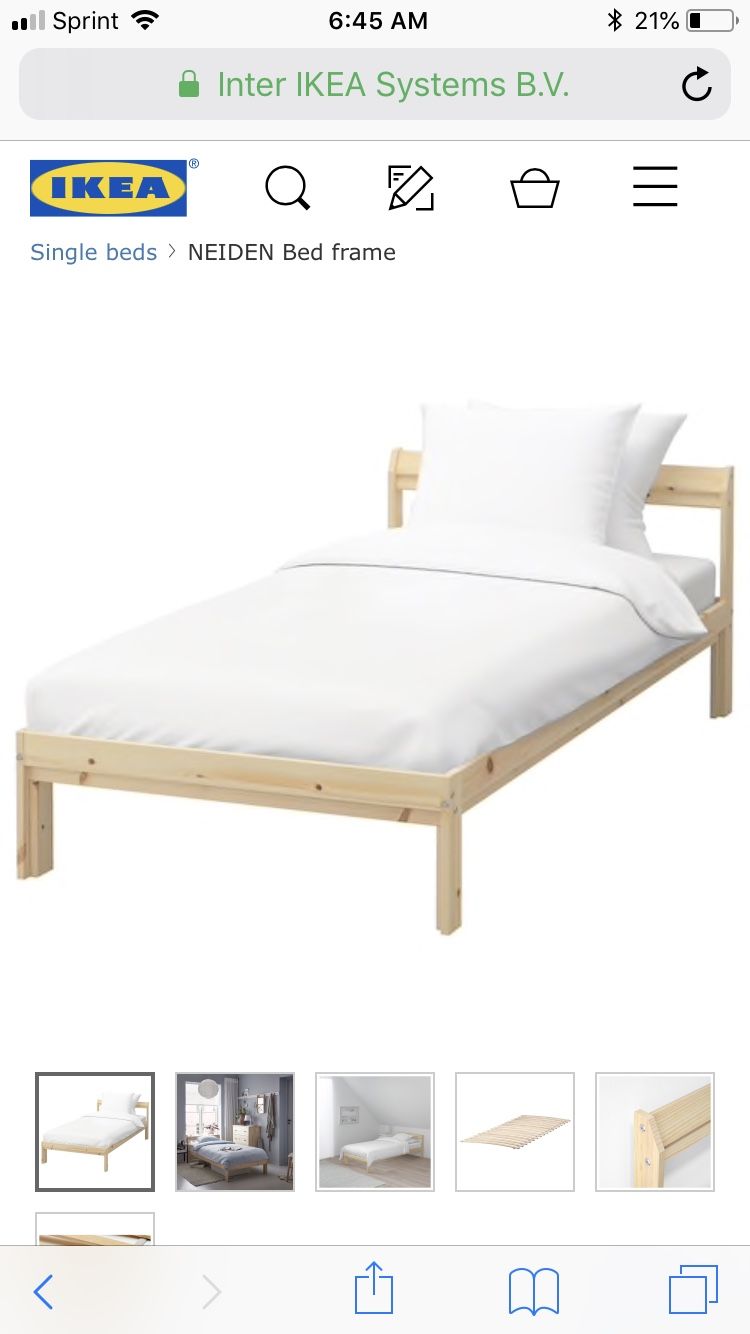 IKEA Twin Bed frame and mattress