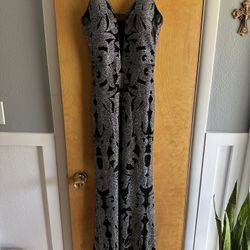 Black & Silver Prom Dress
