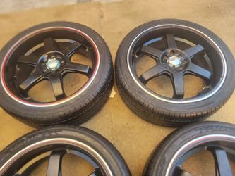 Wheel 18 4 Lugs Universal like new tires