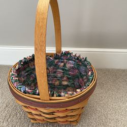 Longaberger 1995 Easter Basket With Liner And Protector