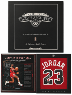 Michael Jordan Signed Upper Deck Jersey Archives 1987 Slam Dunk Championship Jersey Edition #6/230