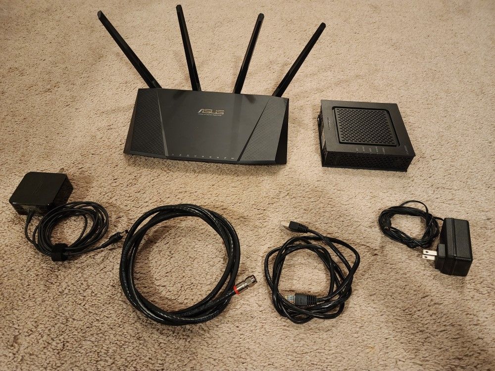 Motorola Modem and Asus Router