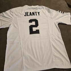 Jeanty White Jersey-Raiders-Size Large,XL,XXL, and XXXL