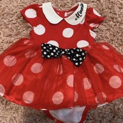 Minnie Mouse Baby Dress 3-6 months