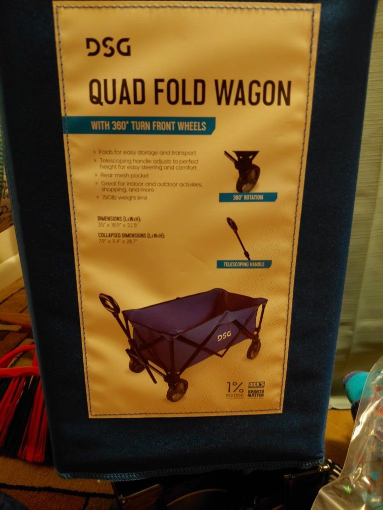Quad Fold Wagon- New