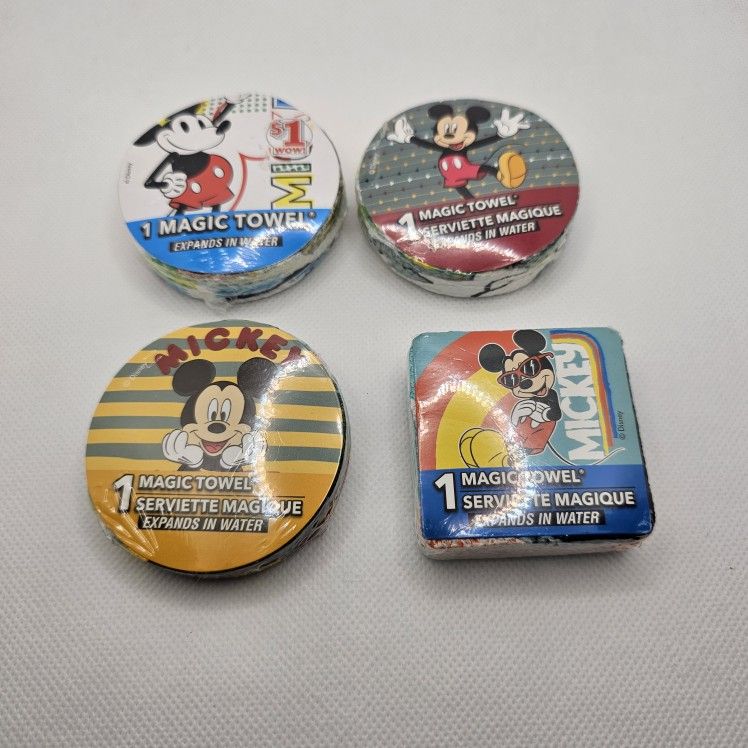 New 4 Disney MICKEY MOUSE Magic Towels 11.5” X 11.5” Washcloth Set Favor Gift
Set of 4
Disney MICKEY MOUSE
Magic Towel Washcloth
Expands In Wa