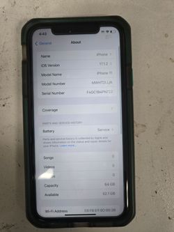 Iphone 11 at&t  cricket.