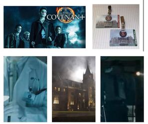 MOVIE PROP(s) - The Covenant USED SPENSER ACADEMY Medical & Security ID BADGES 