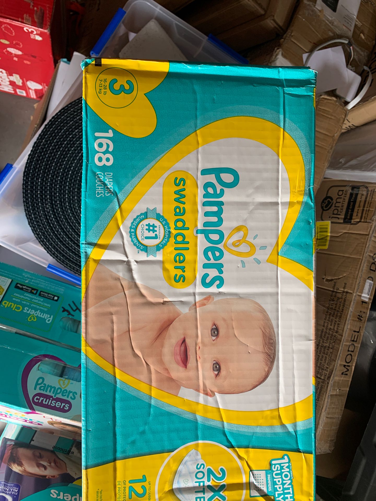 Pampers swaddlerd size 3, 168 count