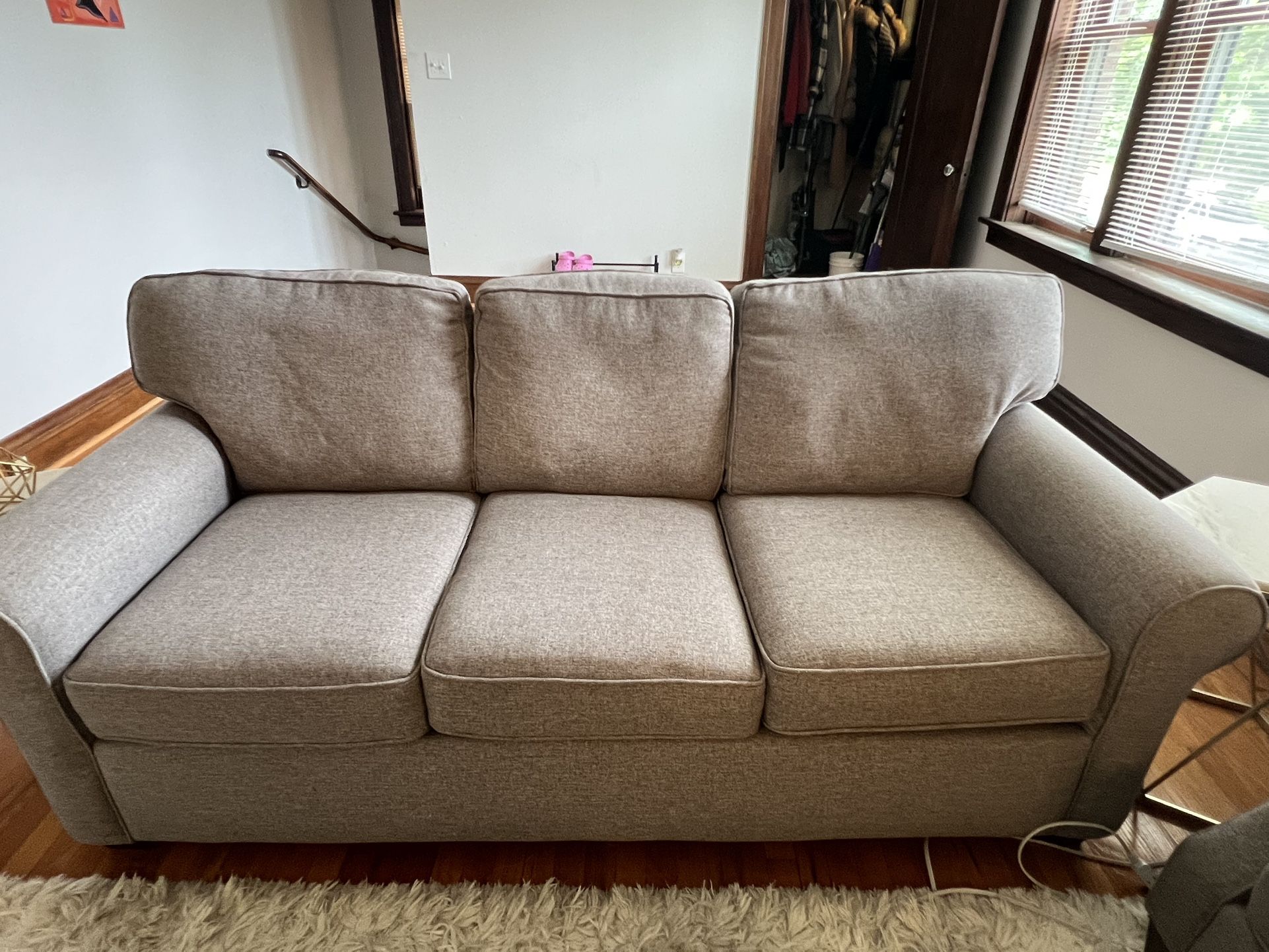 Gray Art Van Couch