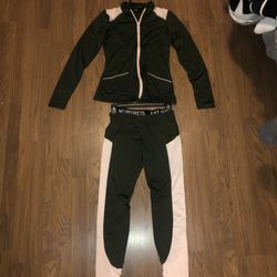 Leggings & Zip-up Pullover Set