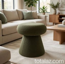 Upholstered Swivel Ottoman