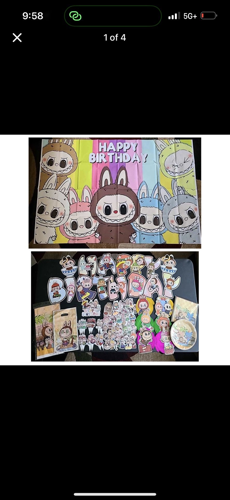 Labubu Birthday Decor 