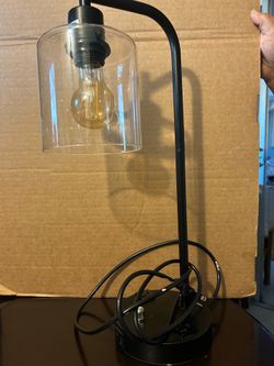 Industrial lamp with charging ports