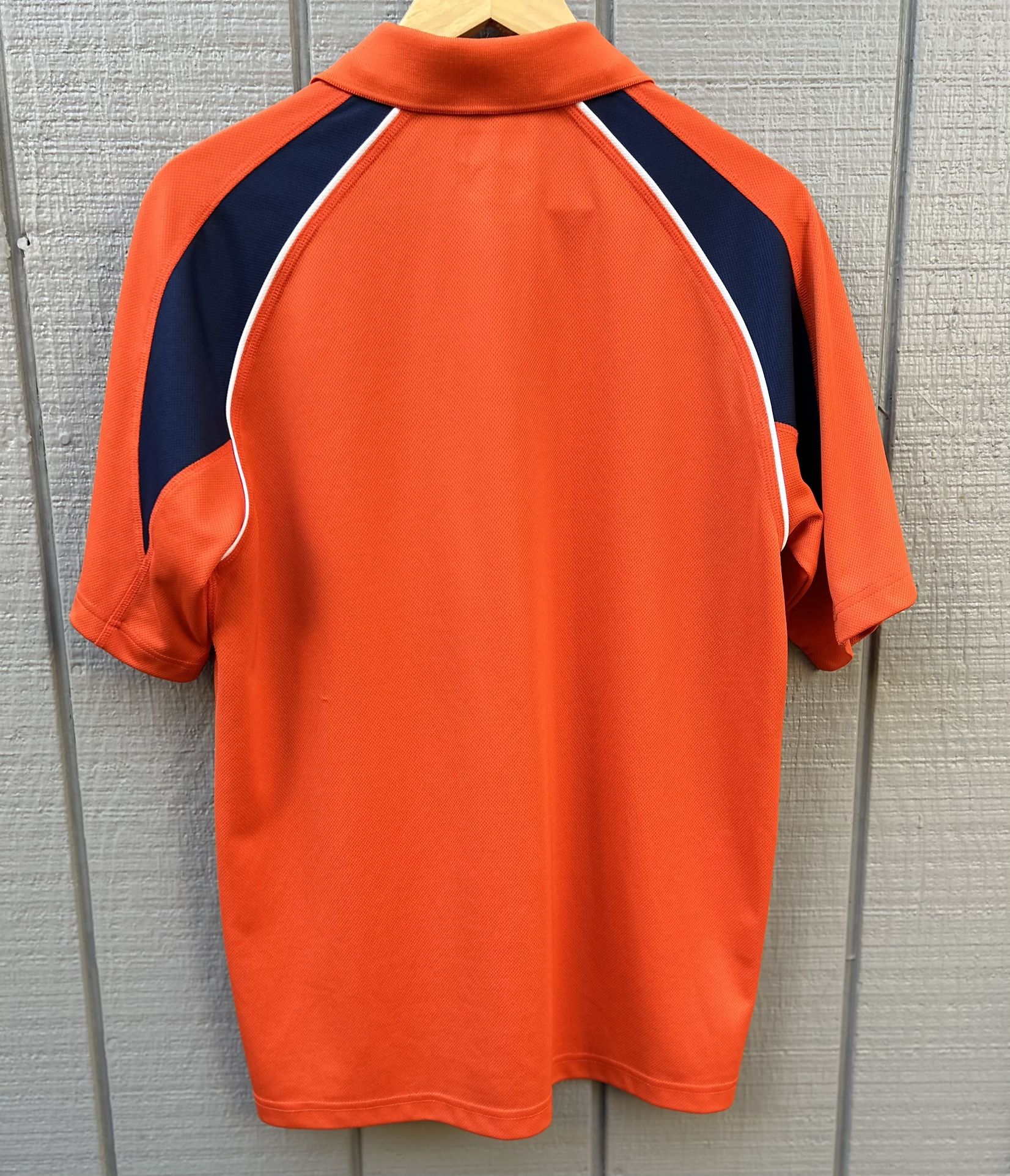 Denver Broncos NFL Team Apparel Men's Medium Polo T-Shirt Orange & Blue EUC  for Sale in Roseville, CA - OfferUp