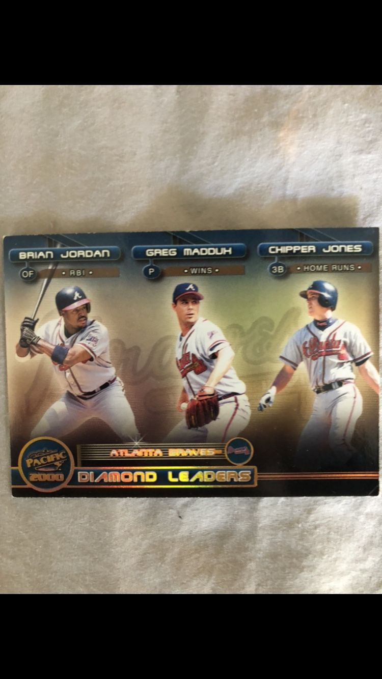 I have basically the whole late 90s to early 2000 ATLANTA BRAVES baseball cards it wouldnt let me post all of them