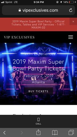 Maxim Party Tickets for Sale