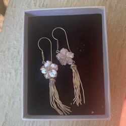 925 SS. Mop Shell Earrings 