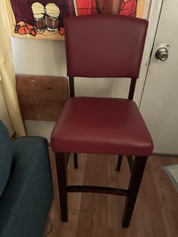 Countertop Chairs Maroon X2