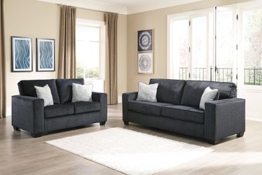 Altari Slate Sofa and Loveseat (Online Special Price)