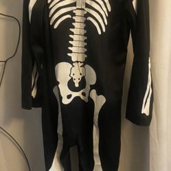 Skeleton Costume Size M 10/12