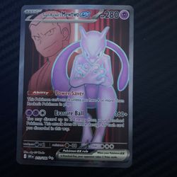 Pokemon Destin Rival Card team rocket Mewtwo