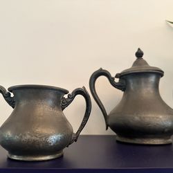 ✨ Vintage Victorian Silverplate Tea Set – Columbian Quadruple Plate (c. 1900)