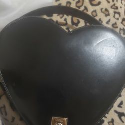 Moschinno Vintage Black Heart Purse