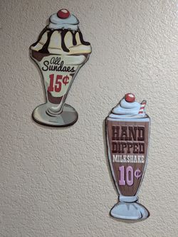 Nostalgic Ice Cream Metal Signs