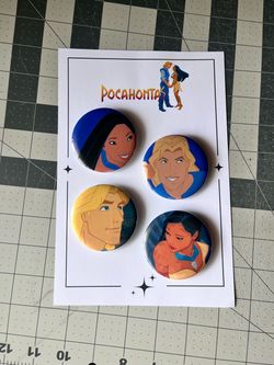 Pocahontas Pinback Button Set