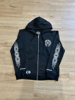 Black Chrome Hearts Zip Up Size Medium, Large